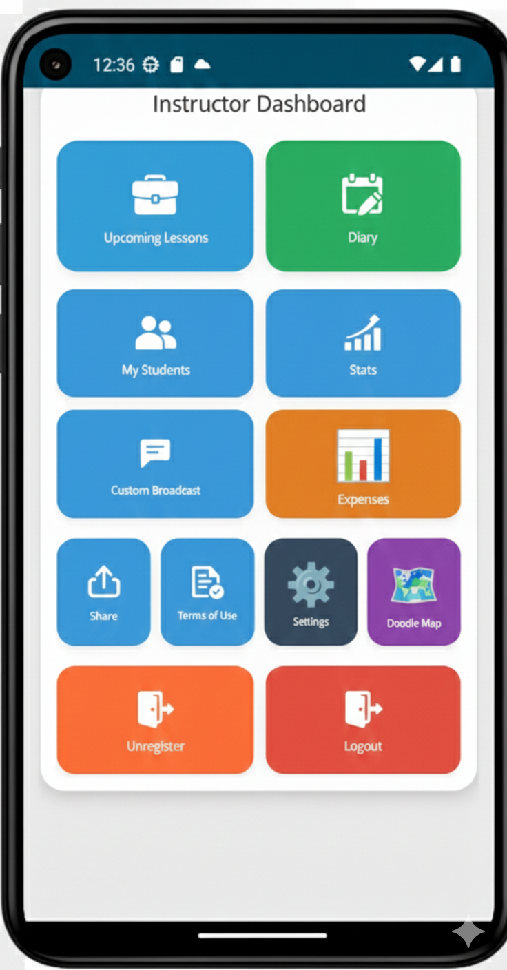 Instructor home page screenshot